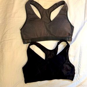 Set of 2 Marika Miracles Sport Bra Racer Back Wireless Adjustable Side, Med VGUC